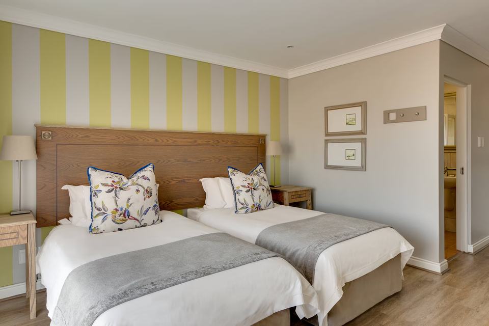 A twin room with two single beds.